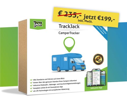 TrackJack Camper GPS-Tracker zur Ortung von Wohnmobilen in ganz Europa