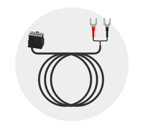 Connection cable - Installation on the battery
